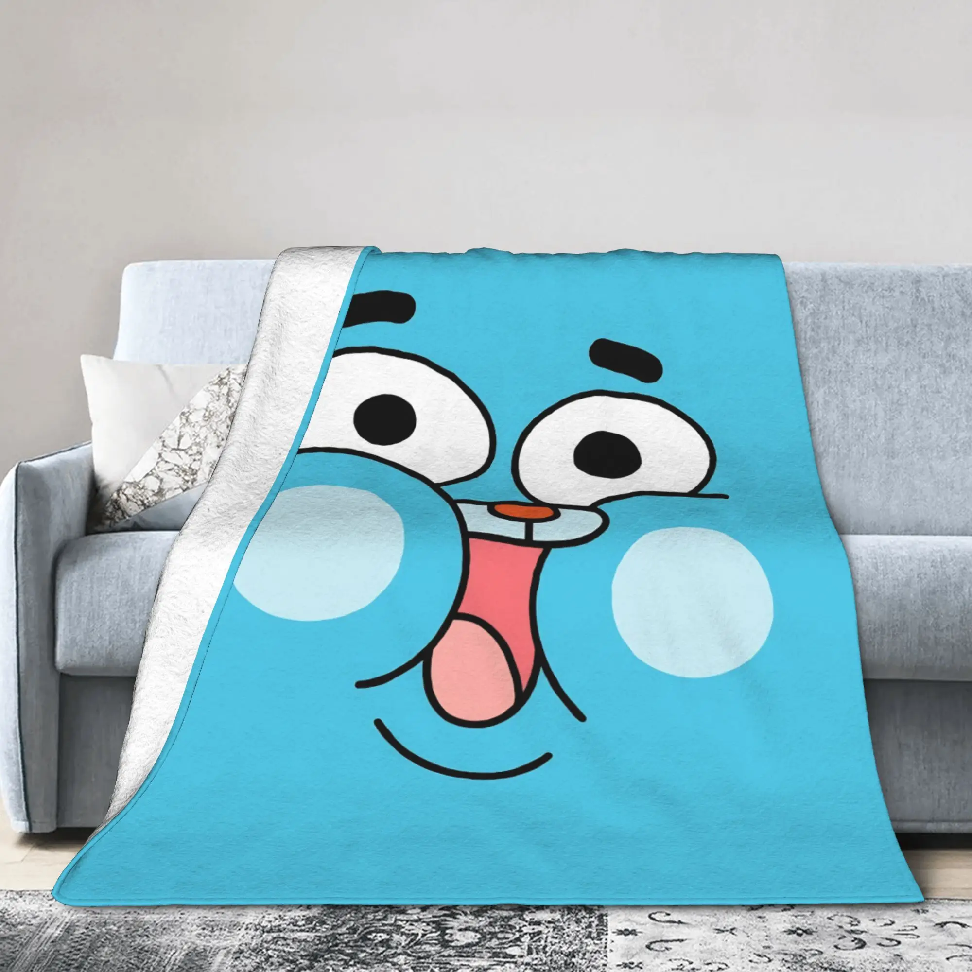 Gumballs Face Blankets Amazings Gumballs Flannel Awesome Warm Throw Blanket for Coverlet  Winter