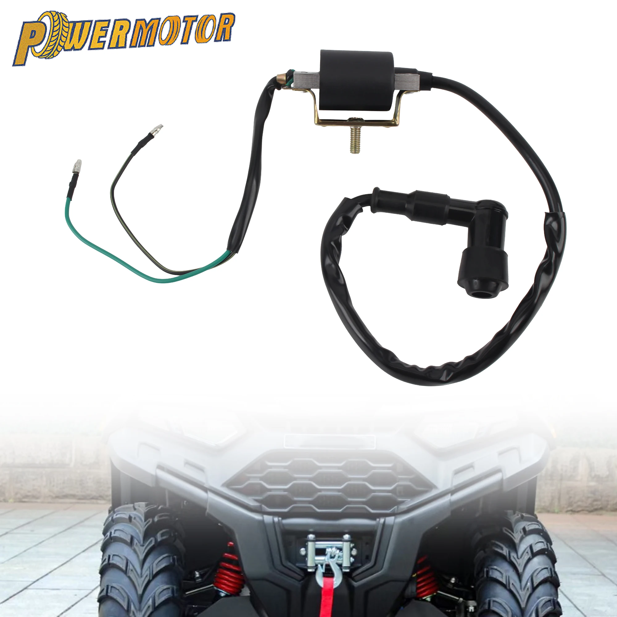 

ATV Motorcycle Ignition Coil for 50cc 70cc 90cc 110cc 125cc Quad DirtBike Sunl Go kart Universal Replacement Accessories