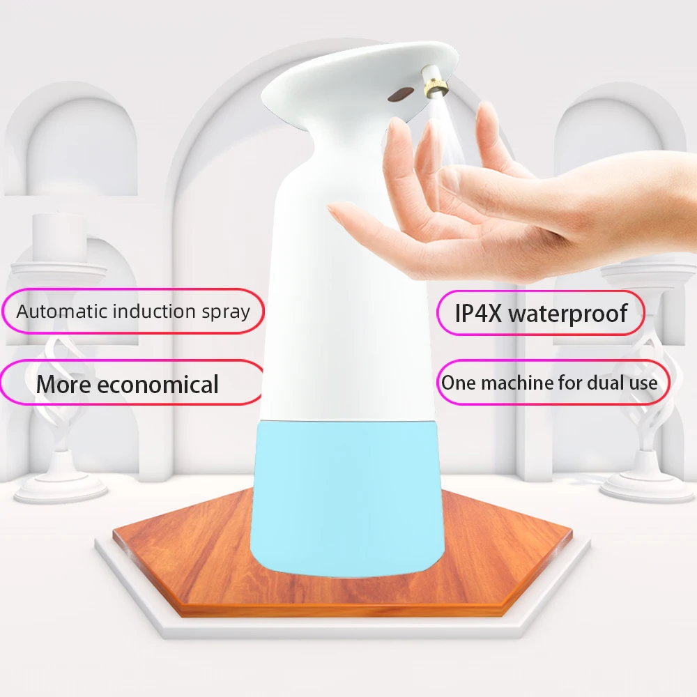 Intelligent Touchless Soap Dispenser 350ML, Automatic Hand Foaming Soap Sanitizer Dispenser Battery Operated Dropshipping