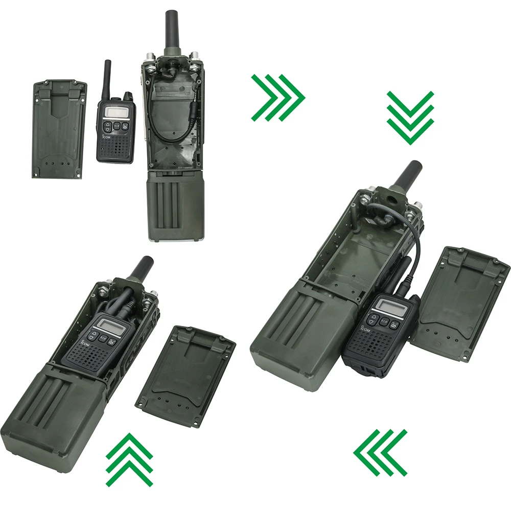 Modelo de Radio Virtual PRC 163 (sin función) para Ptt táctico de 6 pines y auriculares tácticos militares Airsoft COMTAC, auriculares de tiro