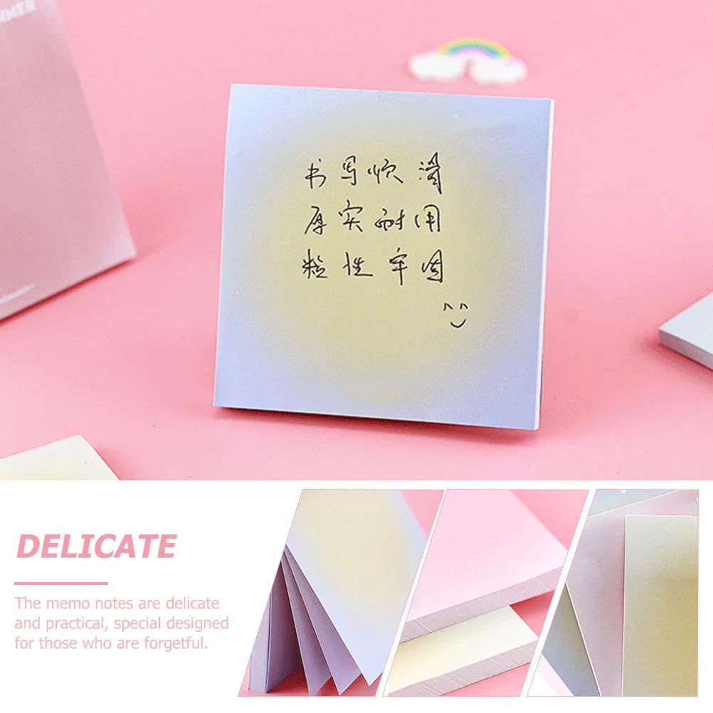 10 pz Note Adesive Taccuini Memo Appiccicosi Portatile Rimovibile Ufficio Messaggio Soggiorno Carte Note Adesive Memo Adesivo autoadesivo