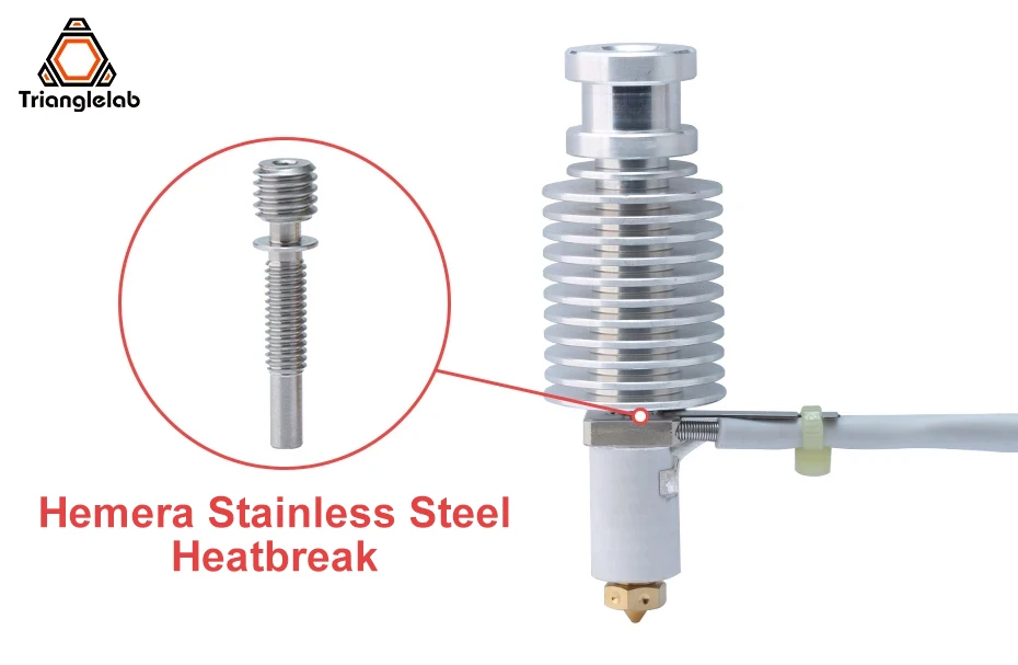 Trianglelab CHC Pro M4 V6 Hotend MAX 115W Hochleistungs-CHC Pro Keramik-Heizkern Schnellheizung oder Ender 3 Volcano Hotend CR10 – Detail 6