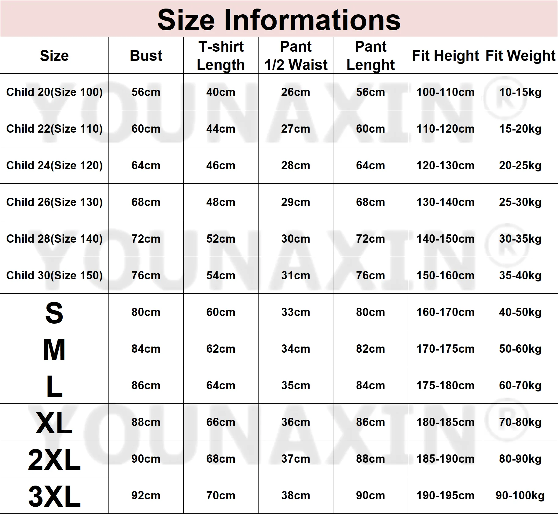 للجنسين صبي فتاة ملابس رياضية سوداء تي شيرت ممارسة السراويل الاطفال تشغيل السراويل الأطفال الأبيض أكتيفيوير S M L XL 2XL 3XL