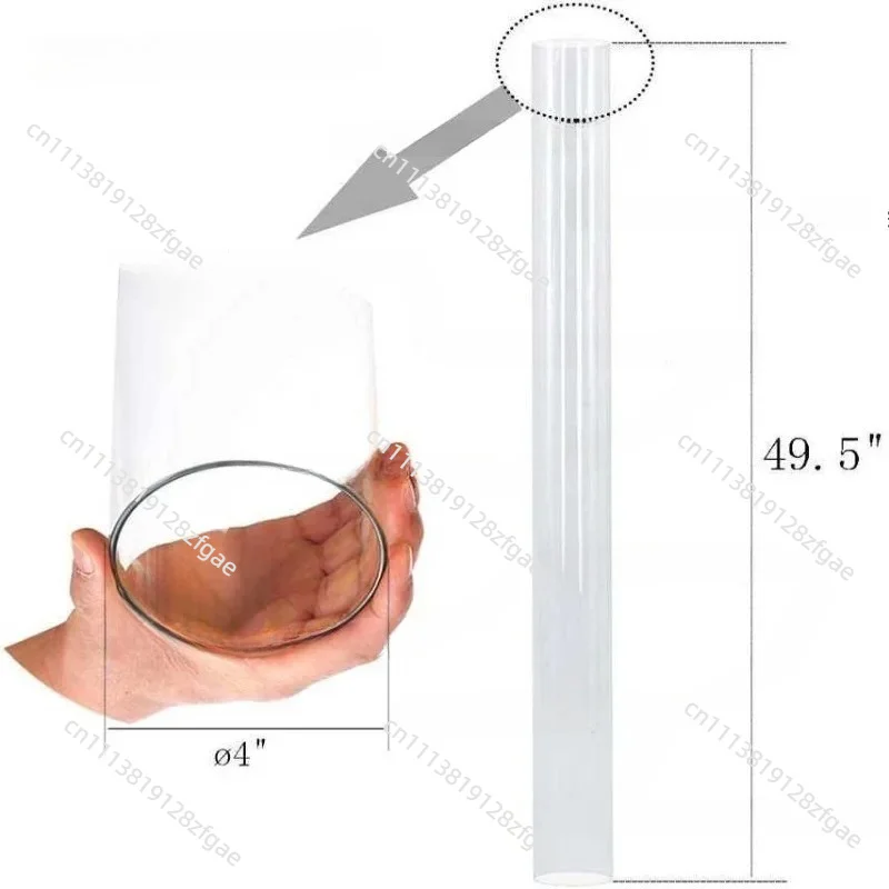 Gas Heater Accessories - Heater Glass Tube, Individual Foam Packaging With Silicone Washer