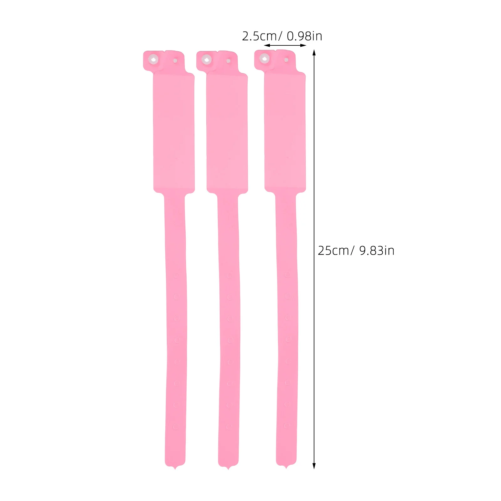 100 قطعة من الأساور المستشفى التي تستخدم لمرة واحدة من مادة PVC أساور معرف المريض المقاومة للماء أساور تحديد الهوية الطبية القابلة للكتابة #3