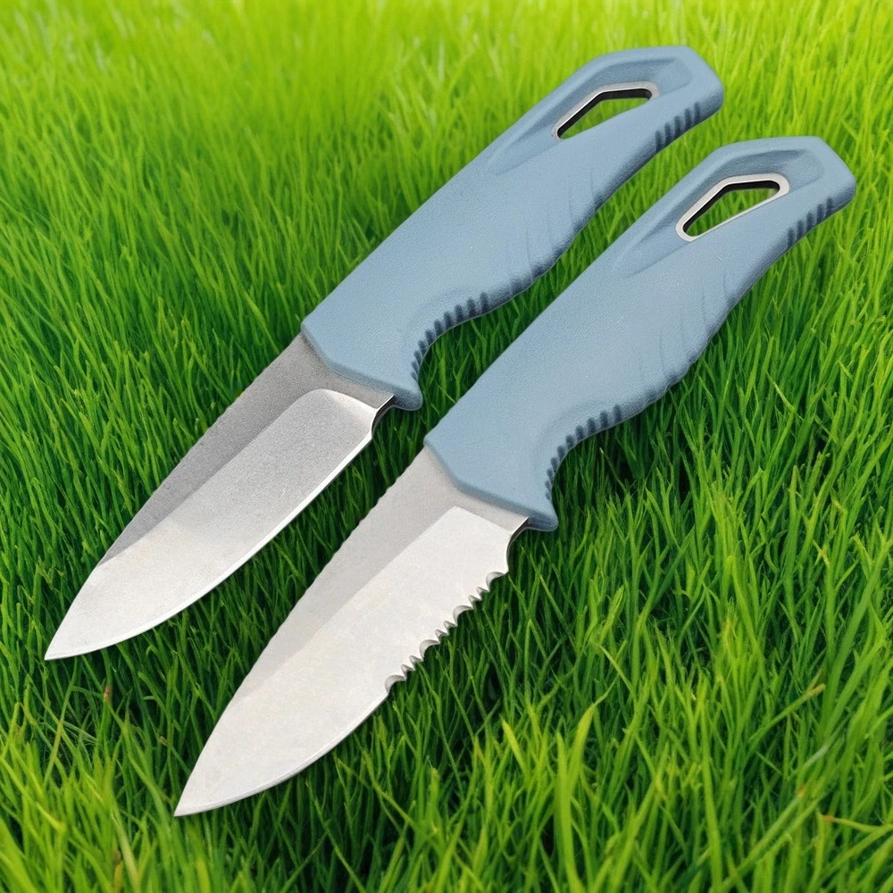 

BM 18050 Открытый нож с фиксированным лезвием D2 Стальное лезвие с ручкой из нейлонового волокна Охота в джунглях Кемпинг Рыбалка EDC Инструмент с ножнами