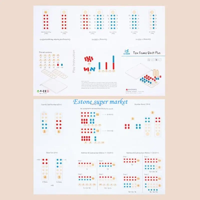 090B Math Addition Subtraction Learning Toy Wooden Board Kids Game Puzzle