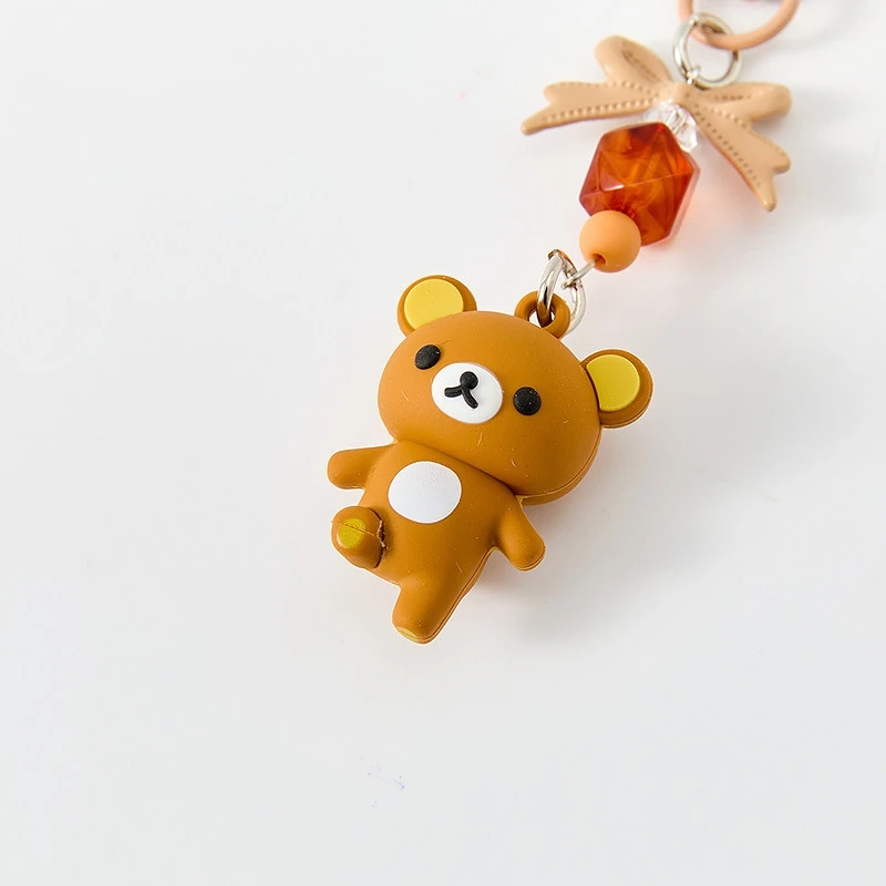 Cute Rilakkuma Ip Pair Lock Buckle Cute Cartoon Creative Keychain Bag Charm Trendy Fashion Bag Keychain Decorative Accessory - view 3