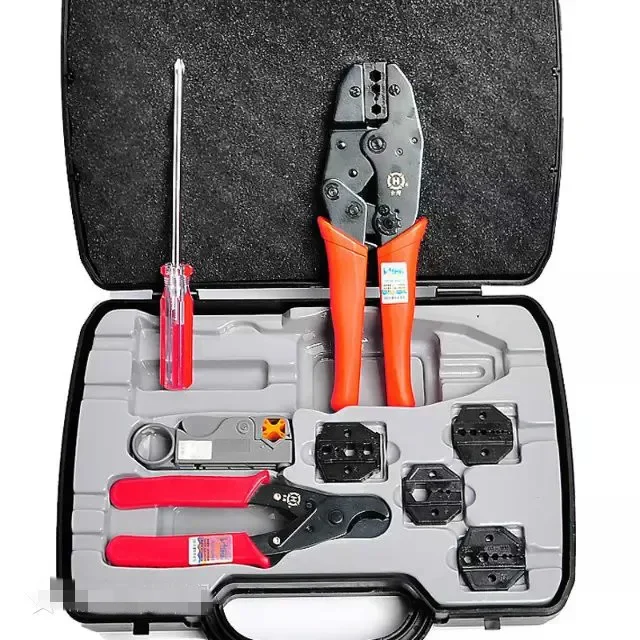 

Crimping Plier Connect with the Axial Compression Tool Set Portable BNC Coaxial Terminal Compression Tool Set