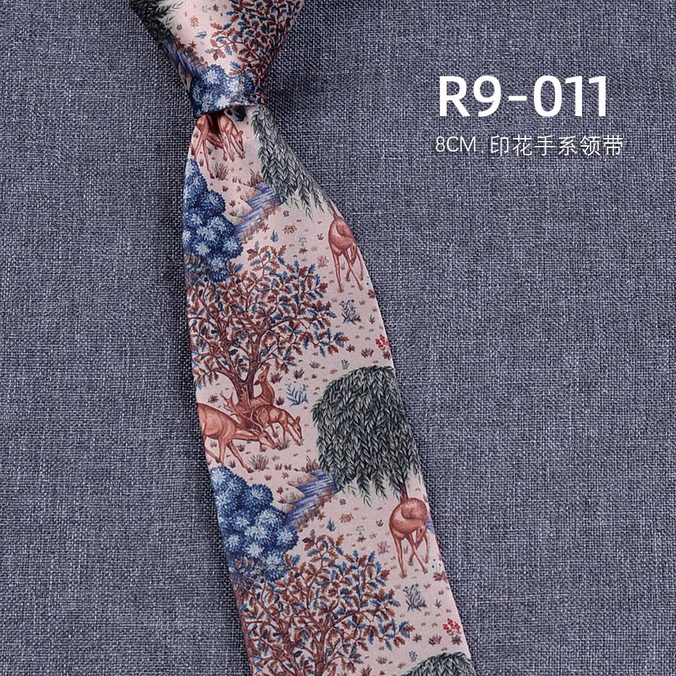 New 8CM Mens Necktie Print Patterns Classic Ties For Man Groom Groomsman Imitation Silk Floral Neckwear Wedding Accessories