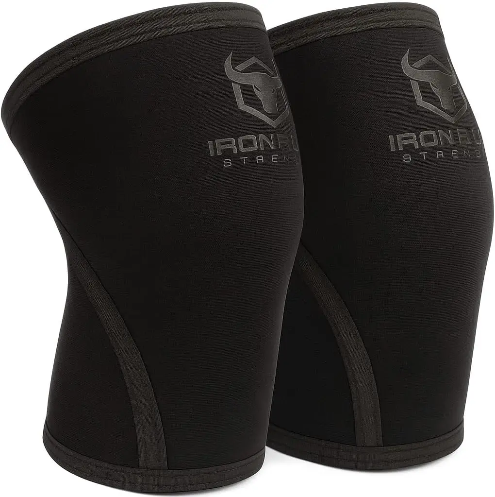 

7mm Knee Sleeves for Weightlifting, Powerlifting & Cross Training - Compression Support for Squats, Men & Women