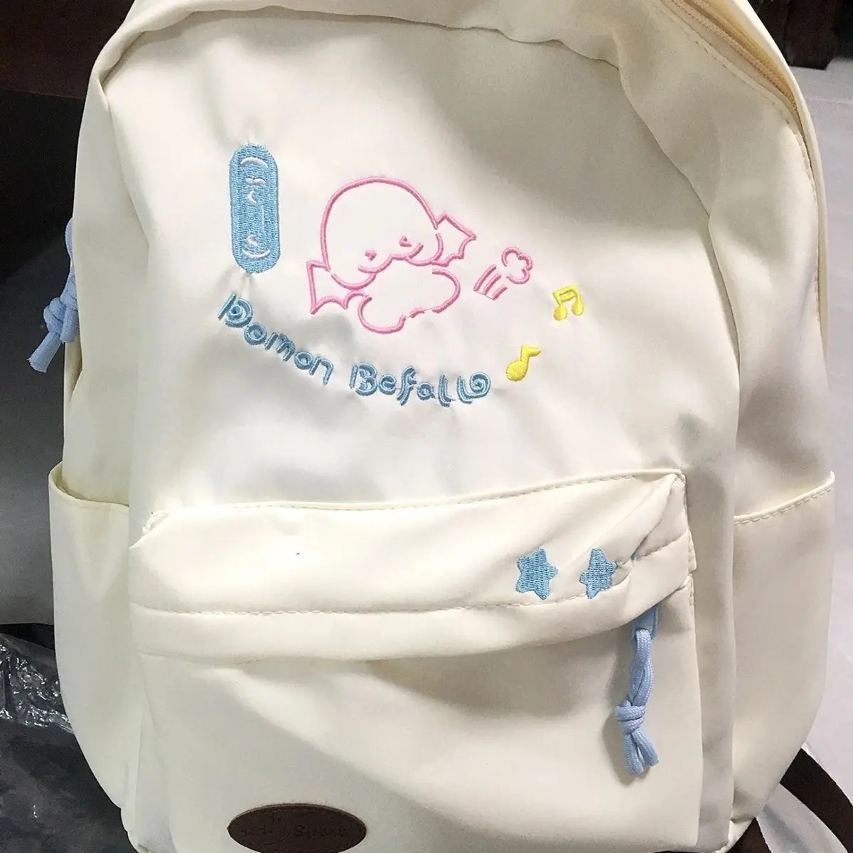 Cartoon Cute Cartoon Canvas Large Capacity School Bag Kawaii Storage Bag Student Supplies Return To School Travel Backpack