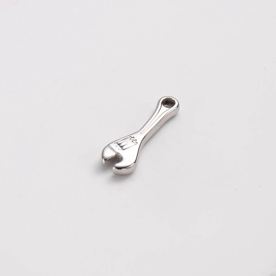 8Pcs Stainless Steel Cute Punk Tool Wrench Axe Pendant For Bracelet Jewelry Making Punk Sword Cross Hammer Charms Wholesale Bulk