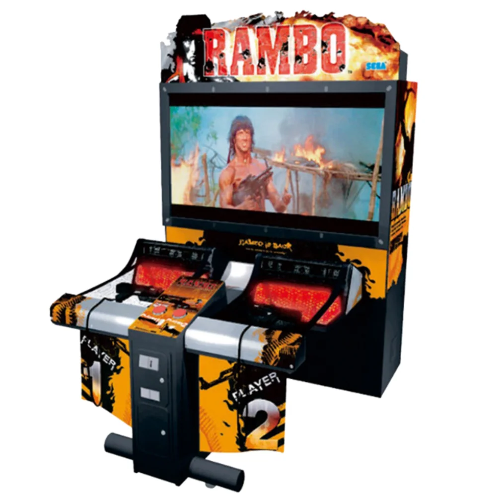 Amusement park coin operated 55LCD simulator shooting Rambo arcade machine