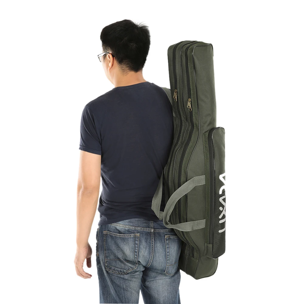 Lixada vistas Draagbare opvouwbare hengelmolentas Hengel Uitrusting Tackle Tool Draagtas Drager Reistas