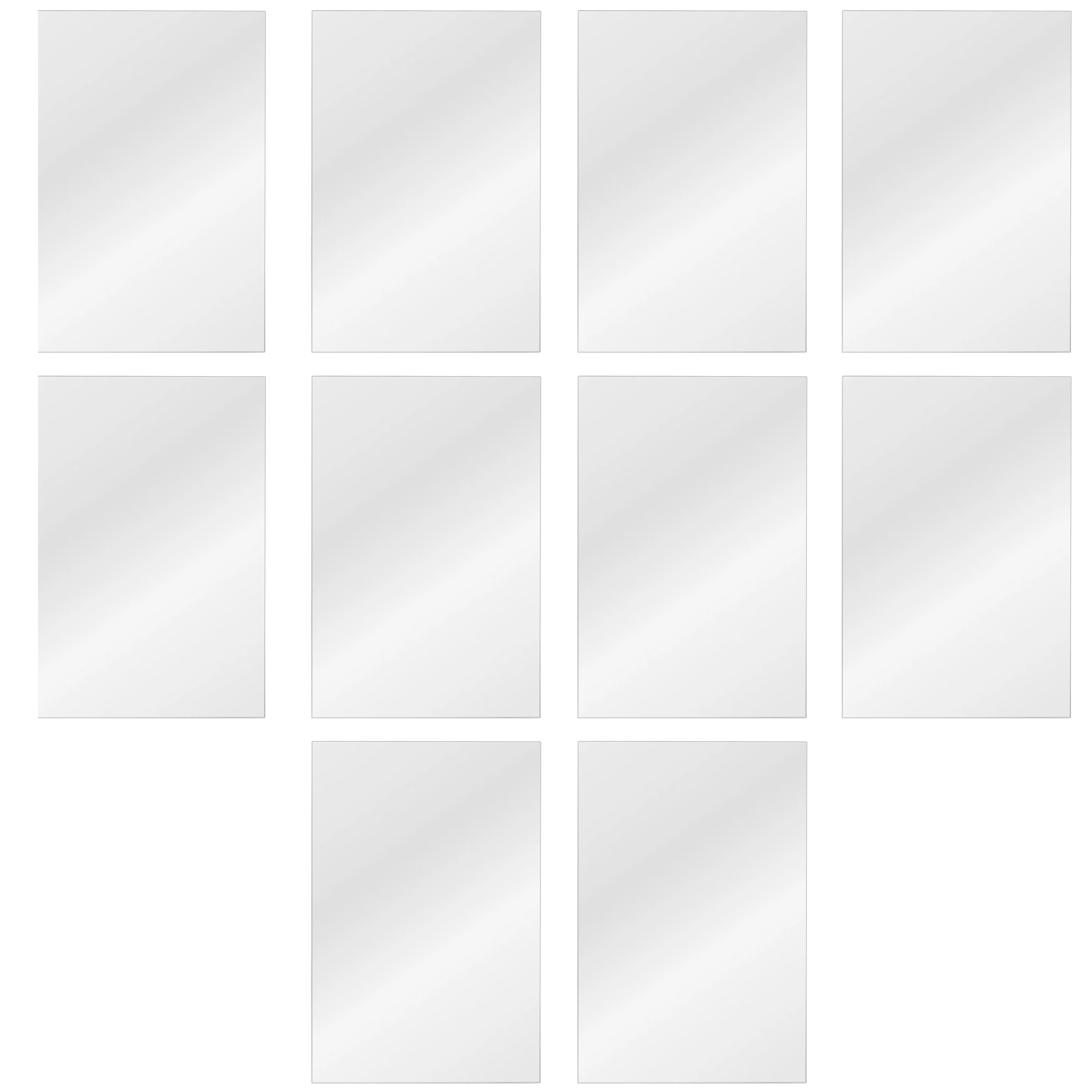 

10pcs Sticky Mirror Acrylic High Definition Wall Mirrors Mirror Tiles Self Adhesive Adhesive Tiles for Home Bedroom Gym