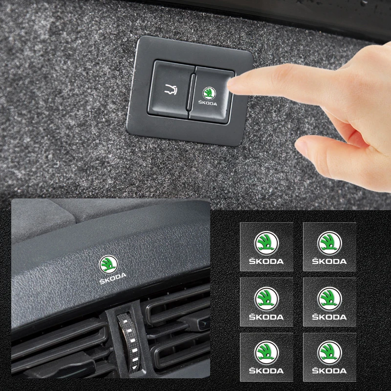 

Новая наклейка на зеркало заднего вида автомобиля, декоративная наклейка для Skoda Octavia, Rapid, Kodiaq, Karoq, Fabia, Kamiq, Superb, Derivative Vision