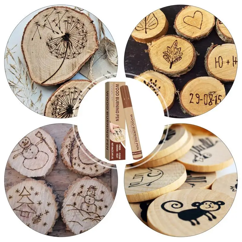 قلم حفر مصنوع يدويًا قلم حرق الخشب تأثير الحرق قلم تحديد الخشب لوازم الحرفية حفارة الخشب للإنشاء الفني