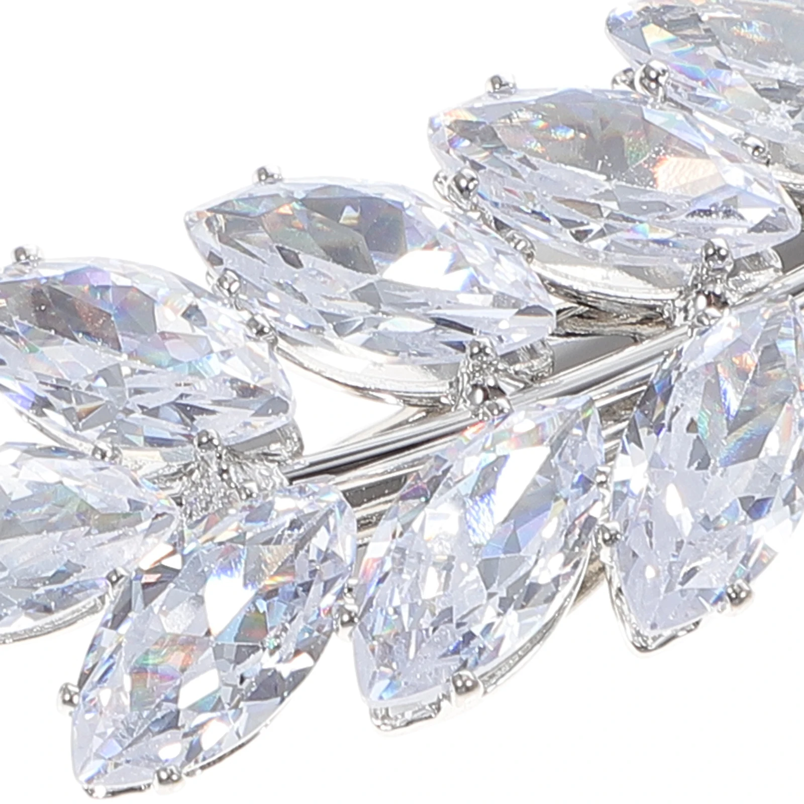 دبوس شعر من حجر الراين بمشبك زنبركي ممتاز لتزيين الشعر للنساء وإكسسوارات شعر لحفلات الزفاف