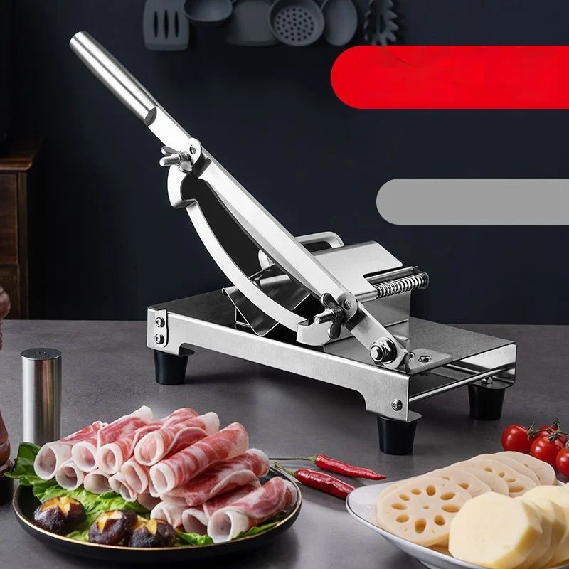 Meat Slicer Fat Cow Roll Meat Cutter Meat Slicer Quick Slicer Frozen Commercial Manual Kitchen Accessories Guillotine