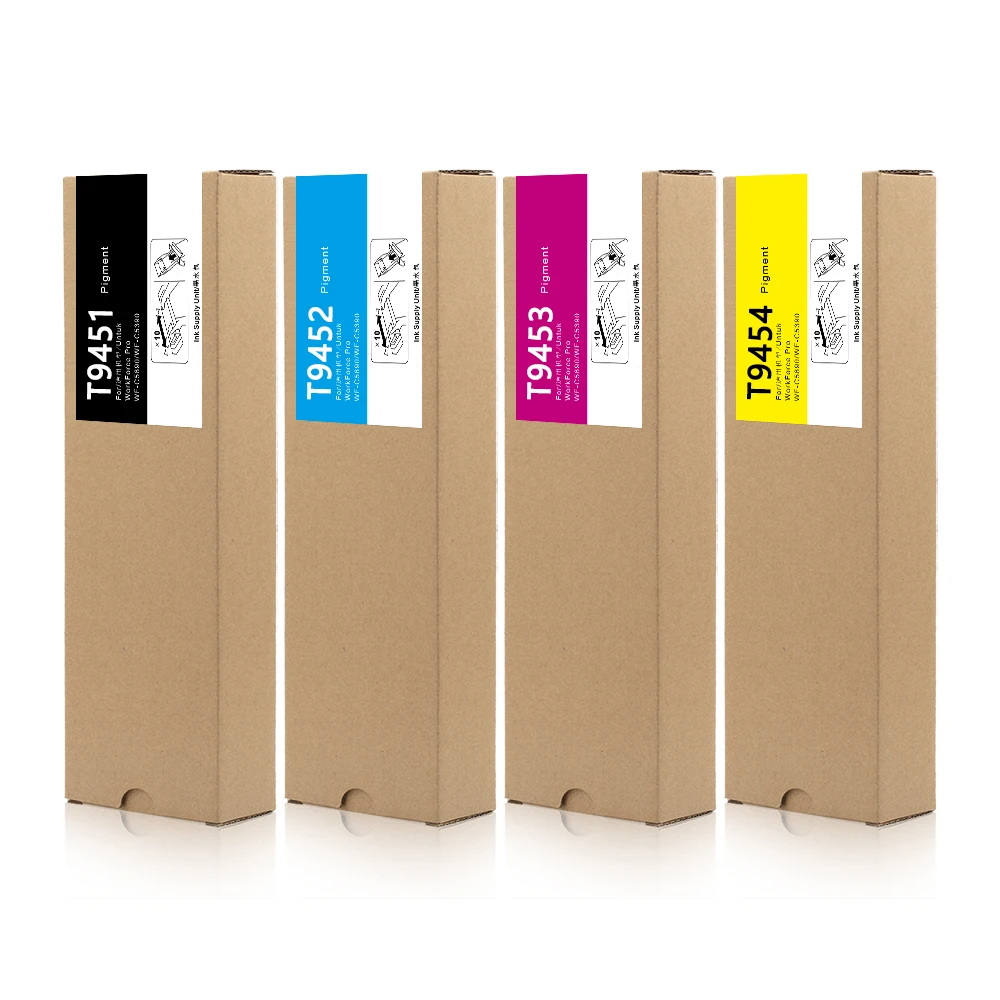 T9451 T9451-T9454 T9461 Pigment Ink Bag With Chip For Epson WorkForce Pro WF-C5790 WF-C5290 WF-C5710 WF-C5210 Ink Cartridge