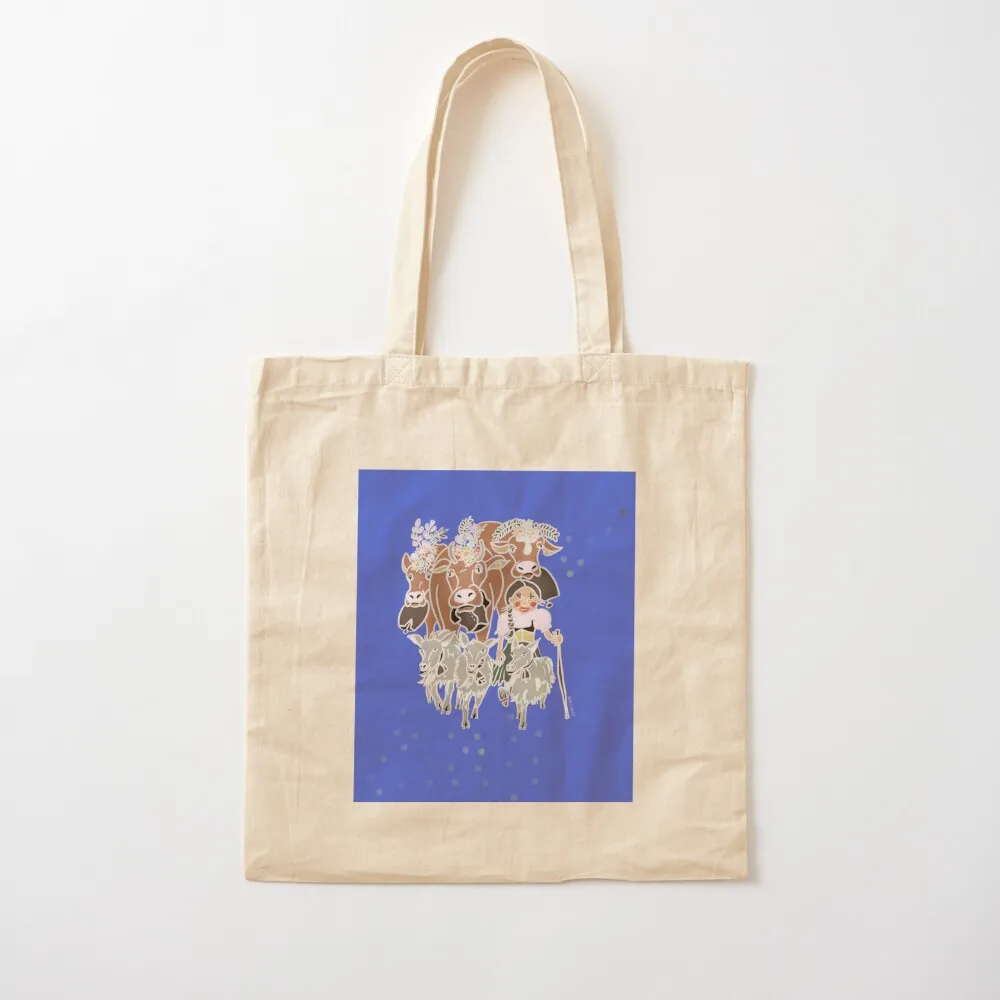 Alpabzug Tote Bag eco bag folding shopping bag custom canvas shopper bags for women