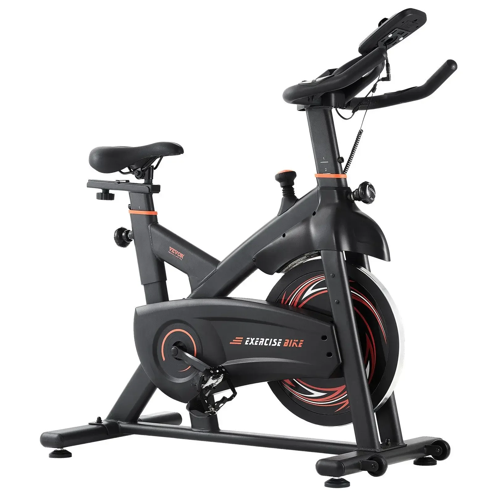 

Magnetic Resistance Exercise Bike – Silent Indoor Cycling Bike with LCD Monitor – Adjustable Seat & Resistance Levels