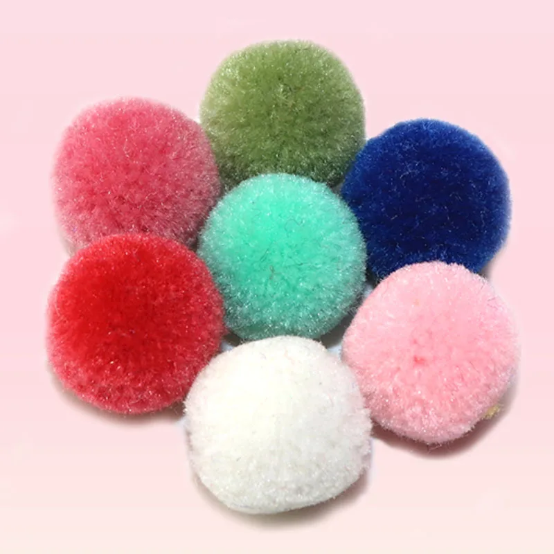 50Pcs/Pack 15mm Various Color Cashmere Ball Pompom Pompones DIY Wedding Sewing Home Velvet Ball Crafts Clothing Accessories