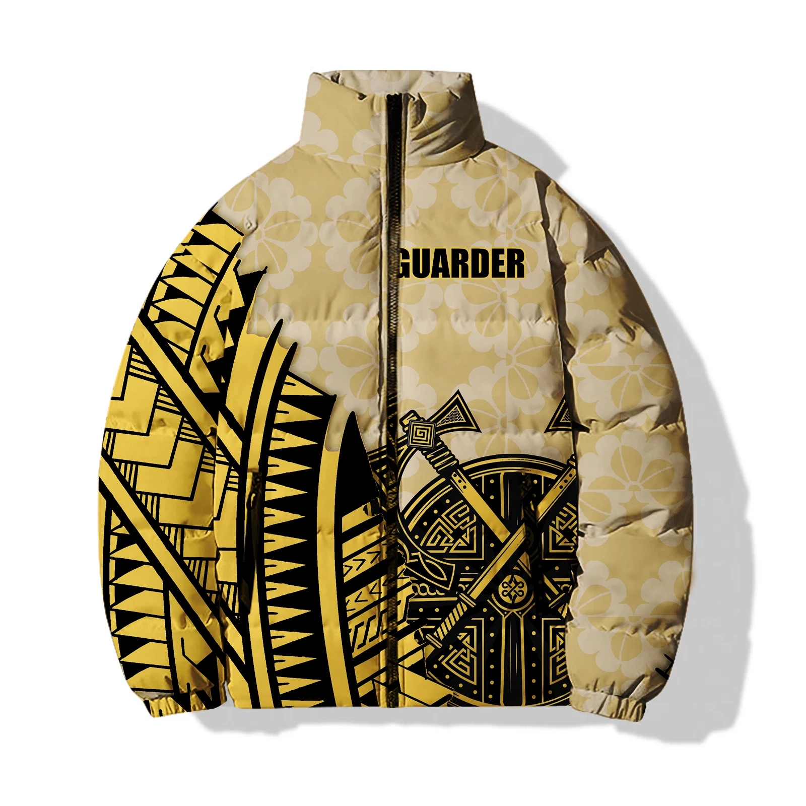 Winter männer Winter Mäntel Trendy Lose Baumwolle Jacke Dunkle und Ausgewogene Gedruckt Baumwolle Kleidung Harajuku Streetwear Herren Mantel