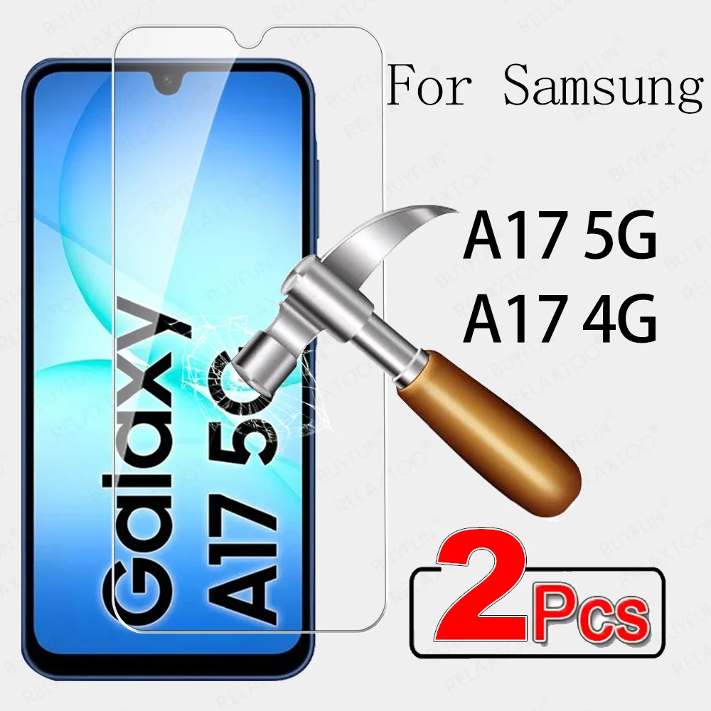 

Защитное стекло для экрана Samsung Galaxy A17 5G, 2 шт., стекло для экрана SamsungA17 SamsungA16 SamsungA15 A17 A16 A15 4G A 17
