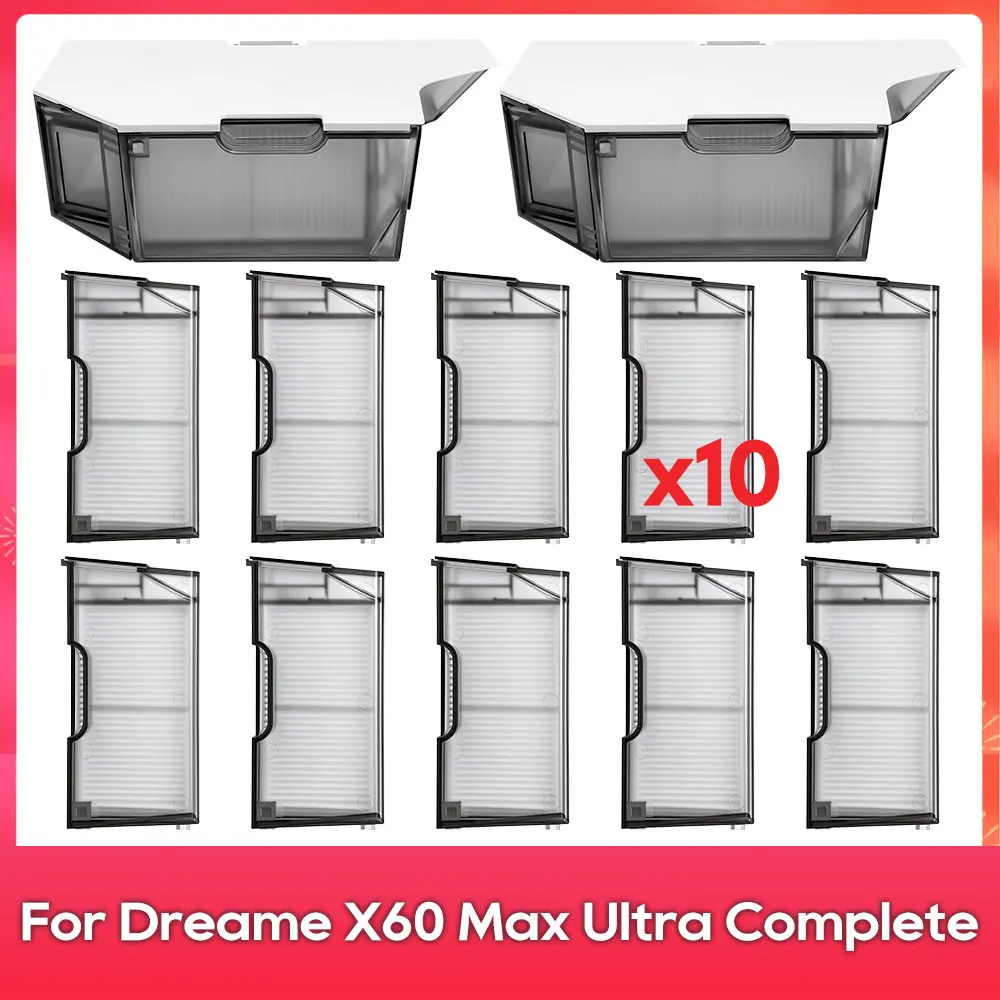 Fit For ( DREAME X60 Max Ultra Complete ) Dust Box Dustbin Filter Accessories Robot Vacuum Cleaner Parts Replacement