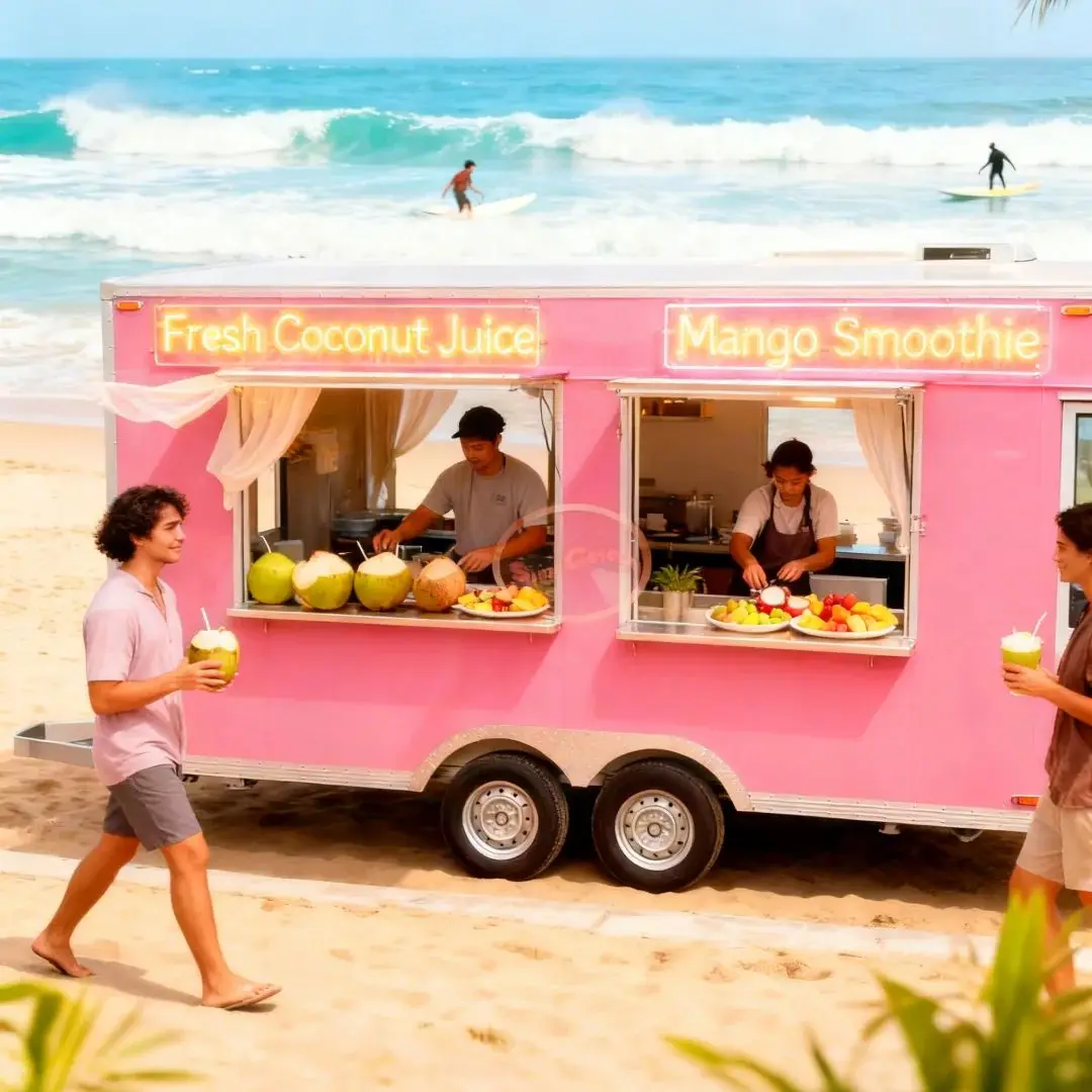 Outdoor Market Stall Special Food Cart - Large Capacity, Portable & Durable, Ingredient Storage & Selling Transport Handcart