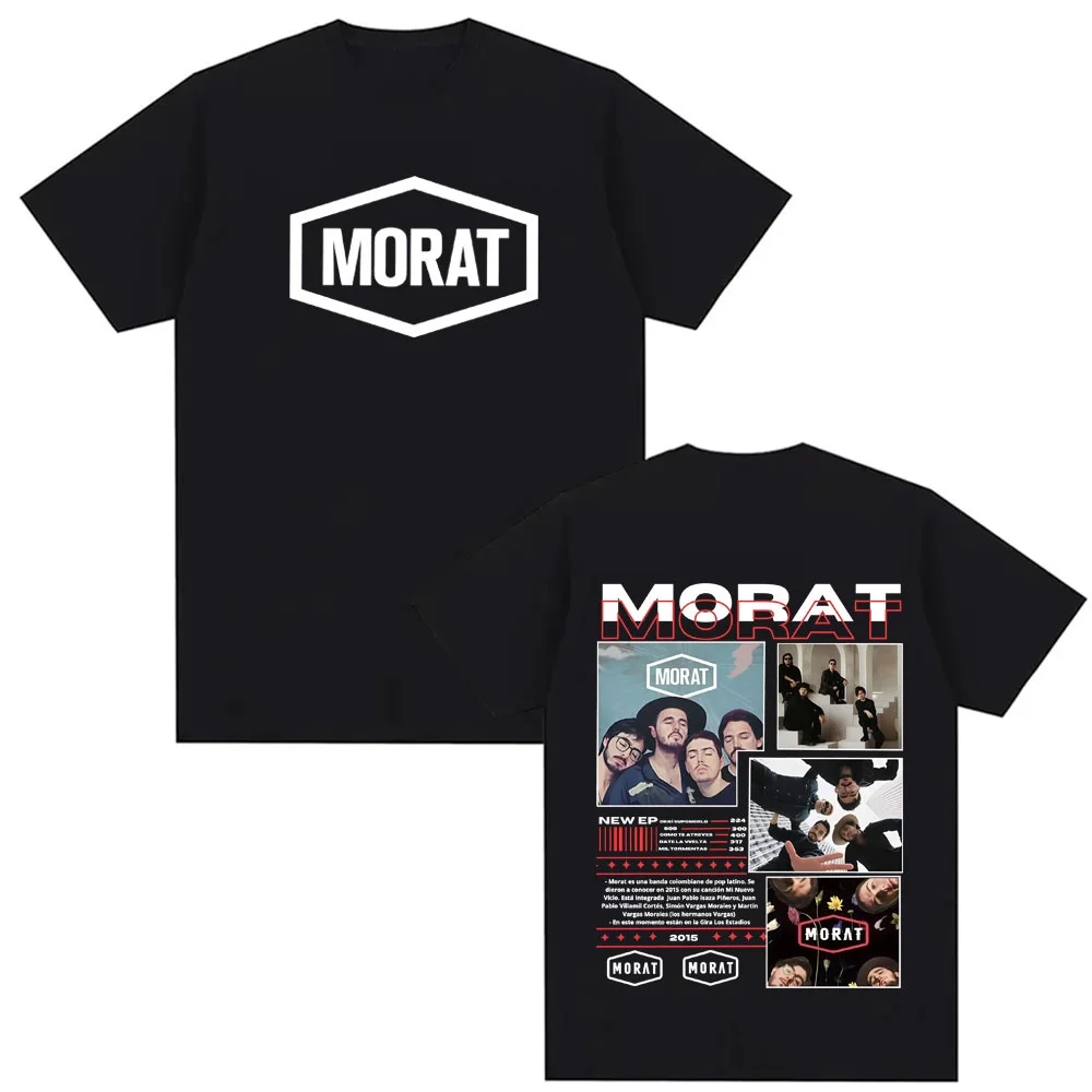 

Футболка с дорожным чехлом Morat Band Asuntos Pendientes, лето 2025, хлопковая футболка унисекс, модная винтажная классическая футболка, уличная одежда