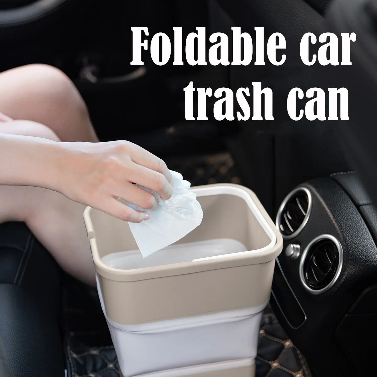 

Portable Multi-functional Car Folding Trash Can Travel Car Supplies Self-driving Tour Camping Dormitory Car Wash