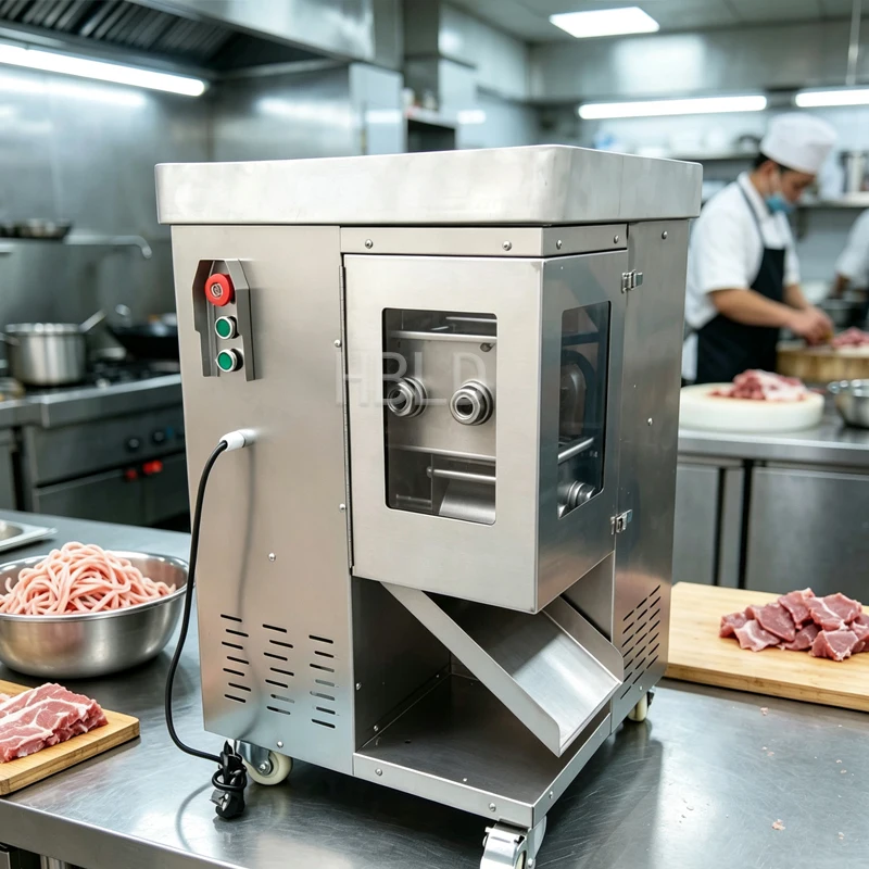High-Quality Fully Automatic Meat Cutter for Chicken Beef Pork Fresh Slicing Machine Commercial Kitchen Grade
