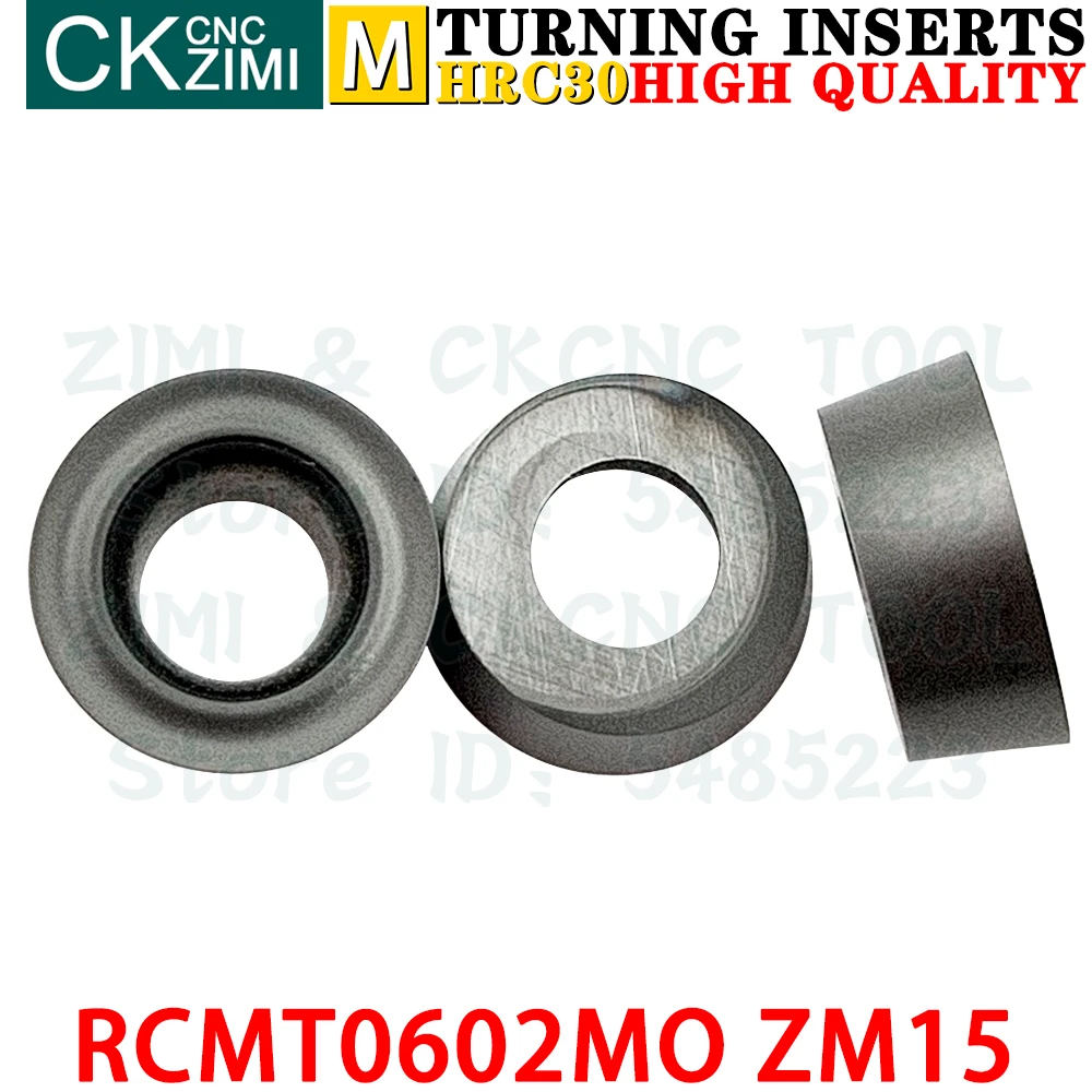 RCMT0602MO ZM15 RCMT 0602 MO ZM15 R3 كربيد إدراج الخارجية تحول إدراج أدوات التصنيع باستخدام الحاسب الآلي الميكانيكية مخرطة معدنية أدوات القطع RCMT0602M0