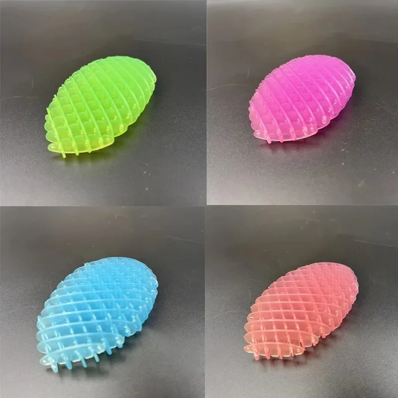 Worm Unboxing Deformation 2024 Big Bracelet Toy Fidget Worm Night Glowing Pressure Reducing Squishy Worms Reduce PressureToy