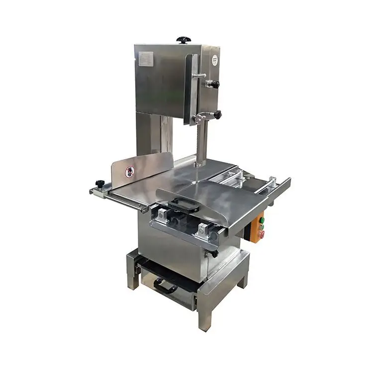 Industrial Commercial Table Electric Fish Pork Cow Beef Frozen Meat Steak Bone Band Saw Cutting Machine