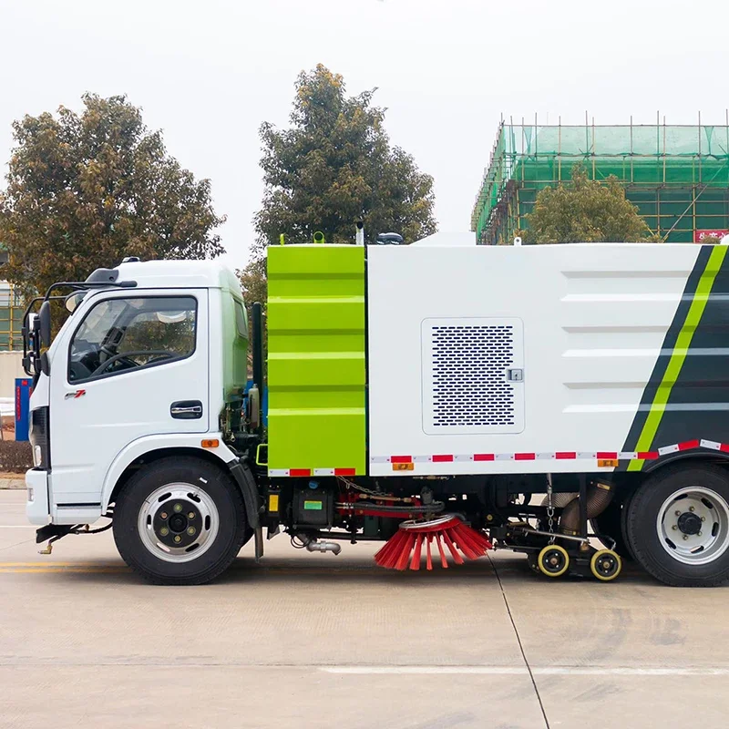 POHIR Vacuum Road Street Cleaning Sweeper Dust Truck Mounted Sweeping Machines Floor Mobile Street Sweeper Car