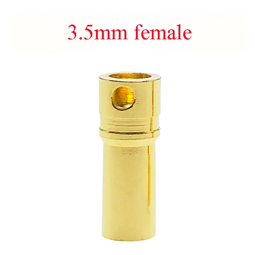 10PCS 2mm 3mm 3.5mm 4mm 5mm 5.5mm 6mm RC Battery Gold Plated Bullet Banana Plug High Quality Male Female Bullet Banana Plug