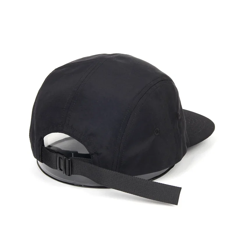5 Panel Big Size 62cm Skateboard Cap Men's Women's Short Brim Hats High Qualit Quick-drying Anti-splashing Nylon Baseball Caps 5