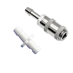 1 Set Luer taper Universal Metal Airway Connector, NIBP Cuff Connector, Air Hose Tube Adapter