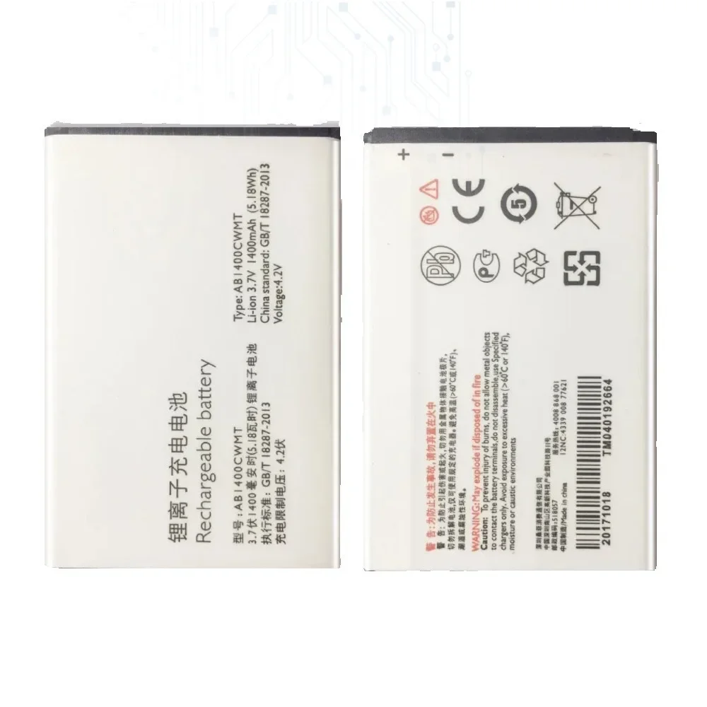 Mobile Phone Battery for PHILIPS Xenium E160 CTE160 E180 E350 AB1400CWMT 1400mAh   Bateria + Track NO Warranty