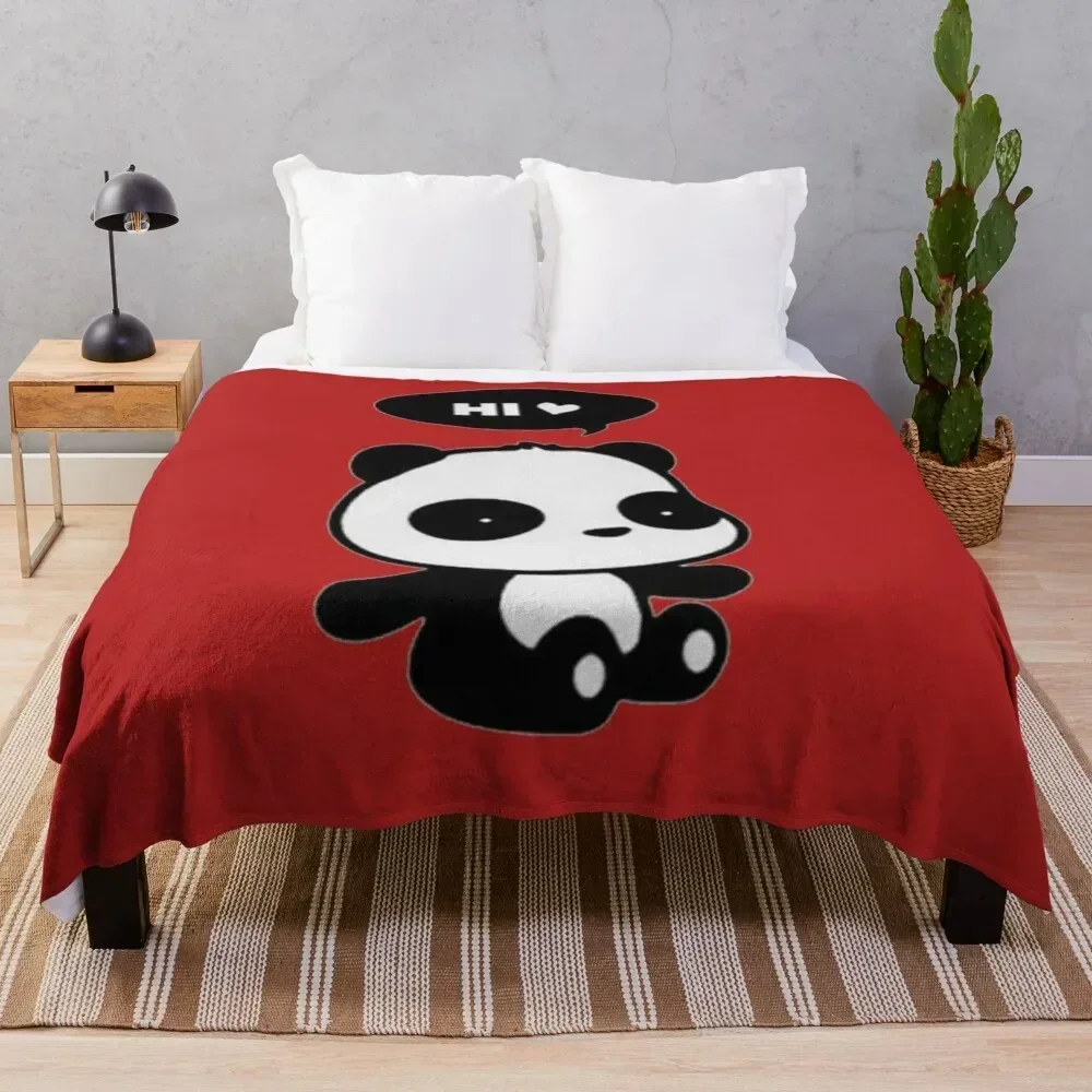 

Hi panda Throw Blanket Durable Warm Blanket for Daily Home Use