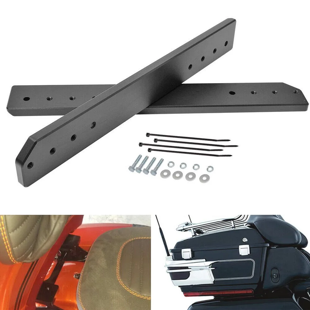 

Motorcycle 1"- 3" Adjustable Tour pak Pack Relocator Mount Plate For 09-13 Harley Touring Electra Glide CVO Ultra Classic FLHTC