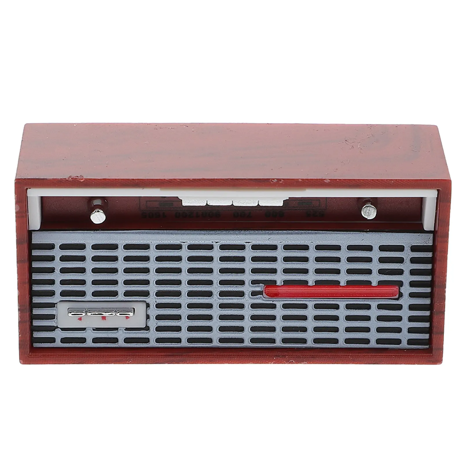 

Mini Retro Radio Vintage Plastic Simulated Radio Decorative Accessory Mini House Desktop Ornament Craft Supply