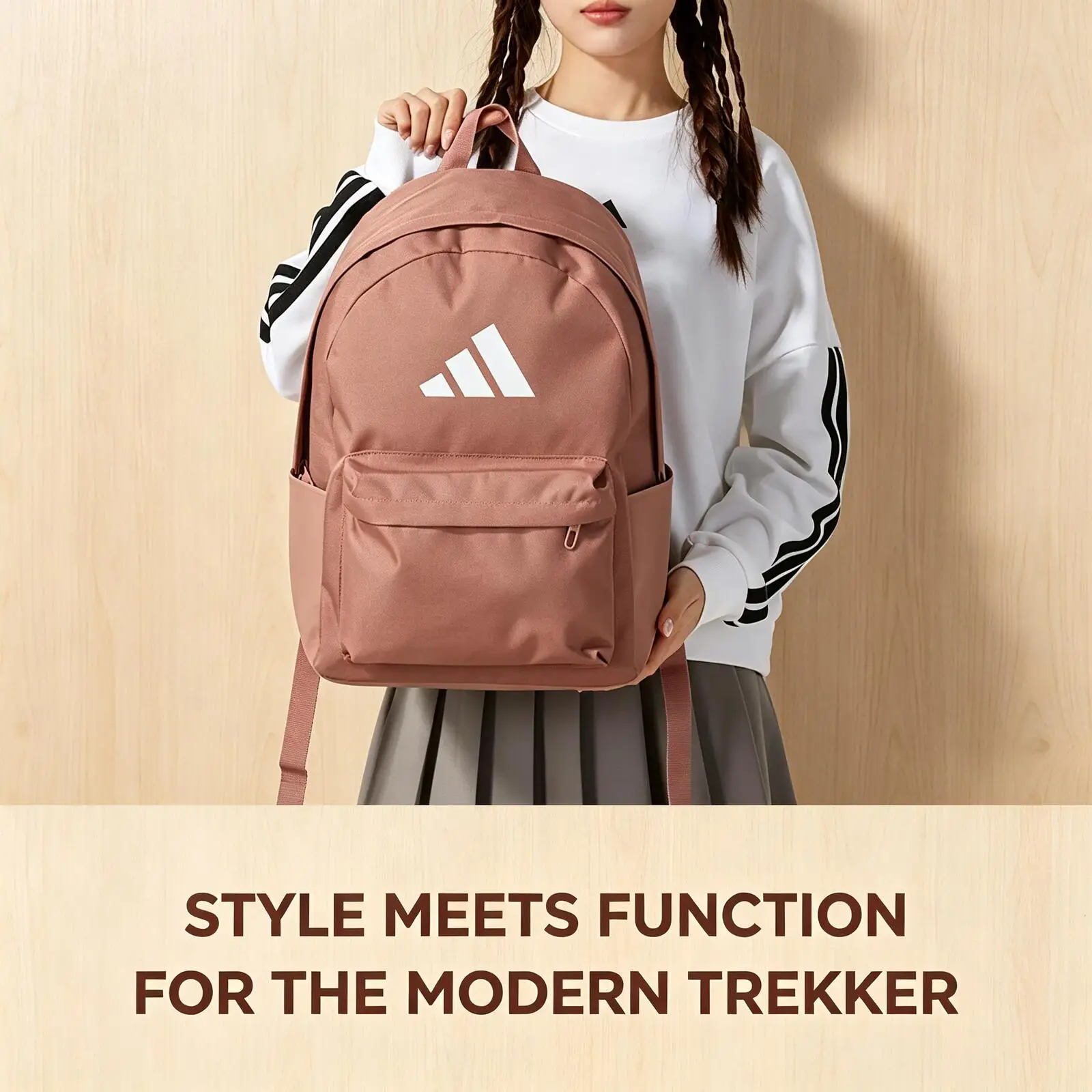New Adidas Men Women Clsc Bars Bp Sports Leisure Backpack Bag IS7055