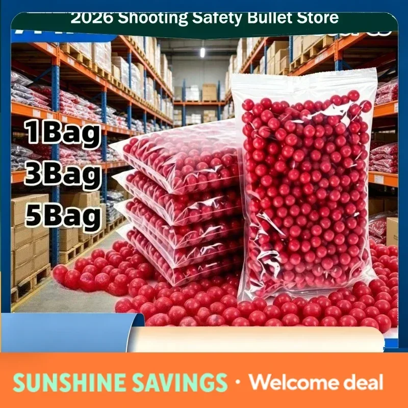 2030 Large Capacity 500Pcs/Bag 7mm Red Soft Balls Daily Outdoor Game Essential Parts 1Bag/2Bag/3Bag/5Bag/10Bag