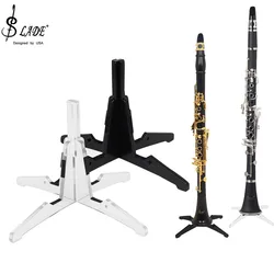 Portable Clarinet Stand Flute Bracket with Four Legs Stand Wind Instrument Accessories Suitable for Clarinet and Flute