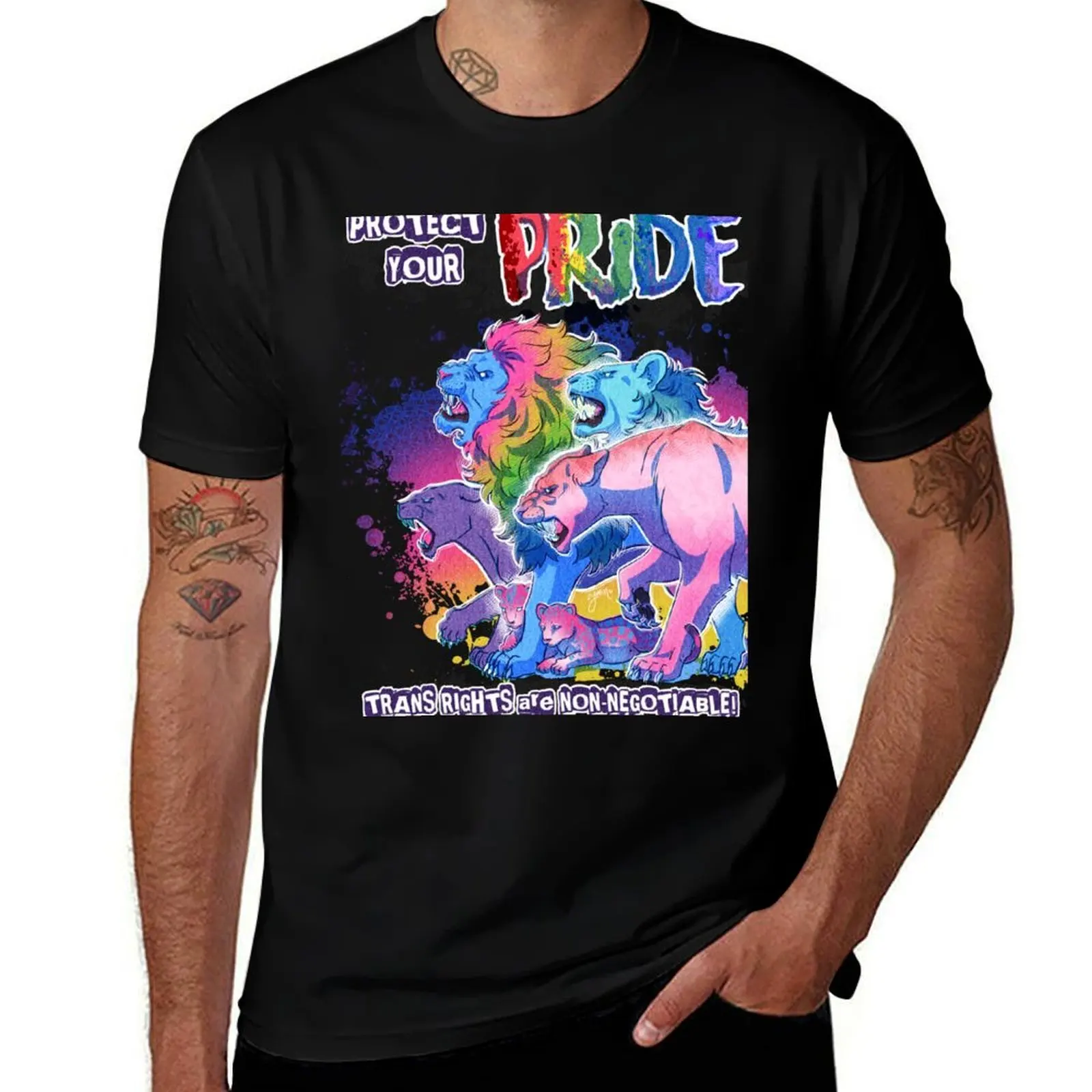 Protect your Pride T-Shirt Casual Everyday Short Sleeve T-Shirt
